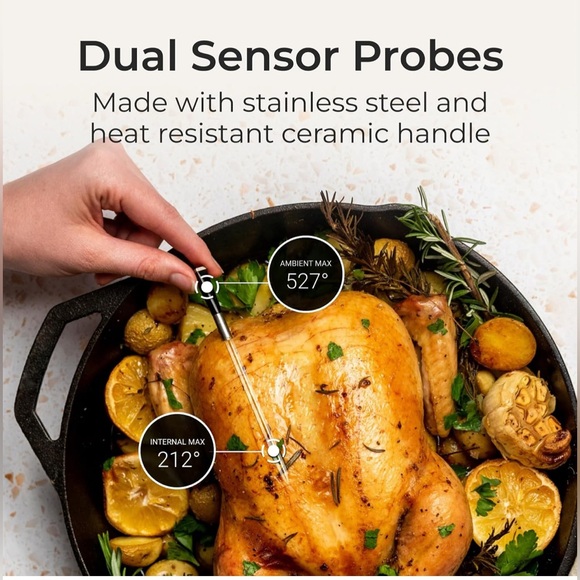 MEATER Block: 4-Probe Premium WiFi Smart Meat Thermometer | for BBQ, Oven, Grill - Picture 5 of 13